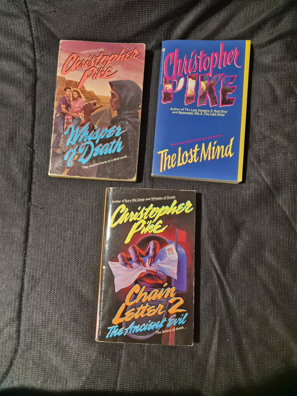 Christopher Pike Paperback Horror Bundle — Bright Multicolor Covers